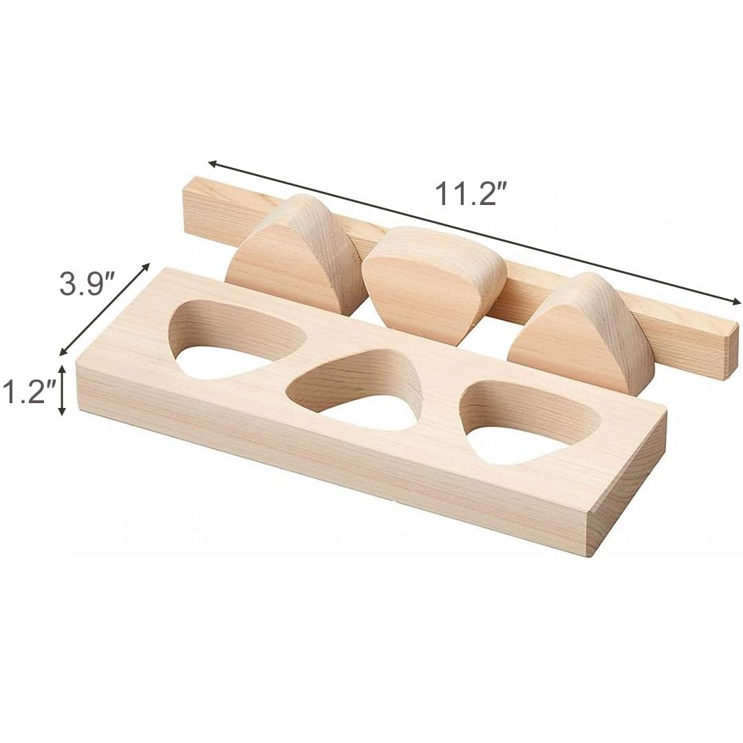 Amazon.com | TIKUSAN Wooden Onigiri Mold Musubi Maker Japanese